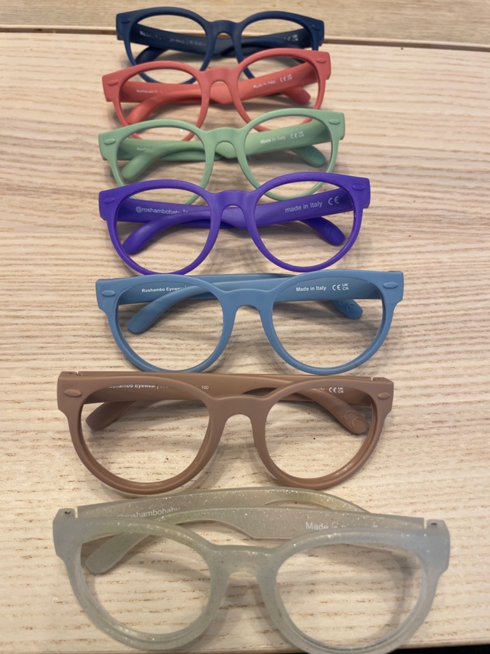 Roshambo Baby Round Frames (set of 7)